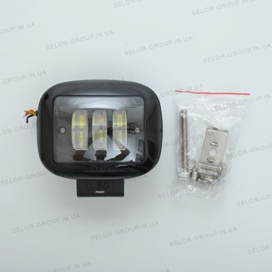 Купити Додаткова LED фара Лінзована з ДХО 120х100х60 мм 45W 5W*3 8551 Додаткові LЕD фари
