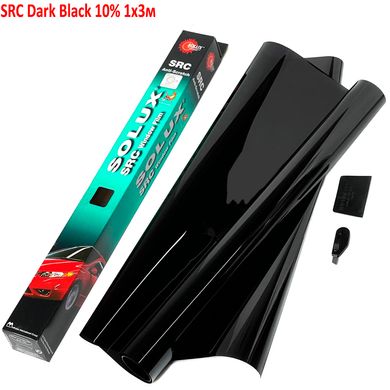 Купить Тонировочная пленка Solux SRC Антицарапин Dark Black 10% 1x3м (PCG-10D) 33607 Пленка тонировочная