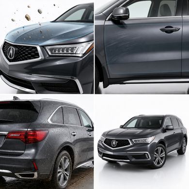 Купити Антигравійна захисна бронеплівка за лекалами для Acura MDX YD3 facelift 2017-2020 - зона даху 102898 Модельні лекала захисних плівок для Acura