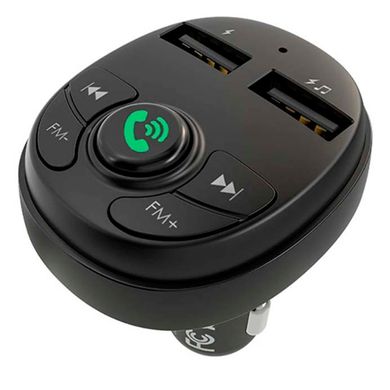 Купити Автомобільний FM модулятор (трансмітер) Borofone Music Joy 2xUSB Bluetooth (BC26B) 66265 FM Трансмітери (Модулятори)