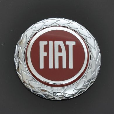 Купить Эмблема для Fiat с колоском / пластиковая / скотч / D75 Красная 22256 Эмблемы на иномарки