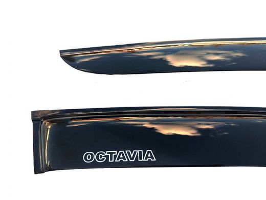 Купить Дефлекторы окон ветровики Skoda Octavia A7 Лифбэк 2013- Скотч 3M Voron Glass 41103 Дефлекторы окон Skoda