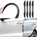 Купить Защитные противоударные полосы Alfa Romeo 15х147 мм Резина (наклейки) Черные 4 шт на скотче (Завод) 89592 Отбойники для дверей авто - 3 фото из 5