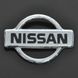 Купить Эмблема для Nissan 50 x 69 мм пластиковая / 2 пукли / Маленькая 21558 Эмблемы на иномарки - 1 фото из 2