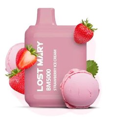 Купити Lost Mary BM5000 5% Strawberry Ice Cream - Полуничне Морозиво 66424 Одноразові POD системи