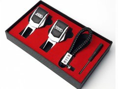 Купити Подарунковий набір №1 для Audi з заглушок і брелка з логотипом 36684 Подарункові набори для автомобіліста