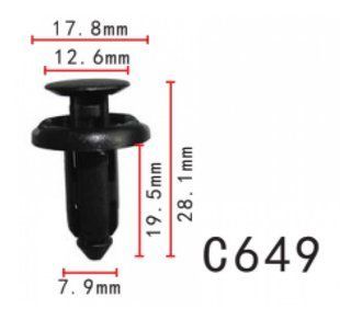 Buy Clip spacer Honda, Acura (90505-SX0-003, 90505SX0003, 11402) (C649) 73982 Spacer retainer with locking