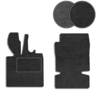 Buy Pile mats for Smart Fortwo 2003-2007 with heel pad 2 pcs (Carrera) 72245 Floor mats for Smart