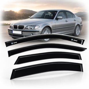 Купити Дефлектори вікон вітровики для Bmw 3 (E46) 1998-2005 Скотч 3M Voron Glass 83997 Дефлектори вікон Bmw