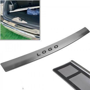 Buy Rear bumper cover for Honda Civic X 5D 2015-2021 stainless steel with bend 1 pcs (Premium Z-HO15) 96766 Door sills and bumper trims