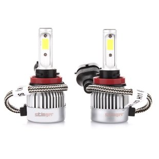 Купить LED лампы автомобильные Stinger H1 12/24V 3200Lm 36W / 5500K / IP67 / 8-48V Радиатор 2 шт 57615 LED Лампы Stinger