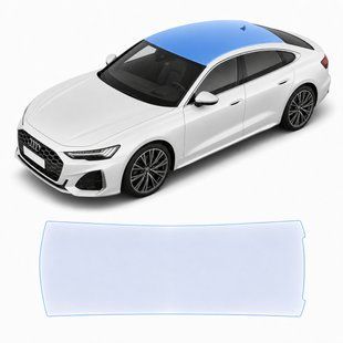 Купити Антигравійна захисна бронеплівка за лекалами для Audi A5 B10 2024- зона даху 101490 Модельні лекала захисних плівок для Audi