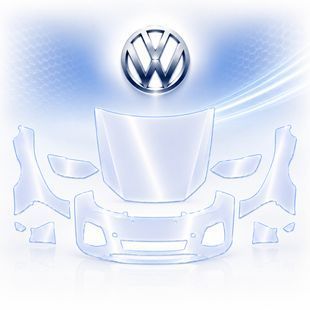 Buy Pre-cut paint protection film for Volkswagen Golf VIII facelift 2024- front end 109892 Model patterns of protective films for Volkswagen