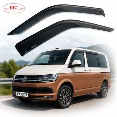 Купити Дефлектори вікон вітровики HIC для Volkswagen T5- T6 2003-2015 2 шт (VW02-IJ) 41144 Дефлектори вікон Volkswagen