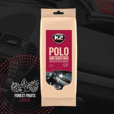 Купити Серветки вологі для очищення панелі приладів K2 Polo Wipes 20х18 см (K420) 24 шт 63214 Серветки мікрофібра губки для миття
