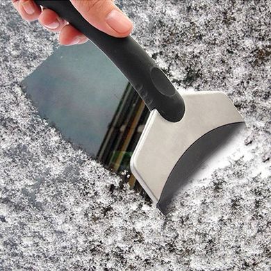 Купити Скребок для очищення скла від льоду 13 см Нержавіюча сталь (VL-925) 65535 Щітки для снігу та льоду