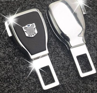 Купить Заглушка переходник ремня безопасности с логотипом Chevrolet Темный хром 1 шт 9812 Заглушки ремня безопасности