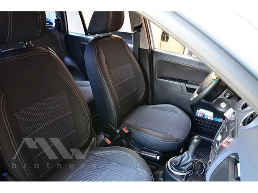 Купить Авточехлы модельные MW Brothers для Ford Fusion с 2002 серия Premium Style (серая нить) 59192 Чехлы модельные MW Brothers