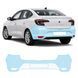 Купить Антигравийная защитная бронепленка по лекалам для Renault Taliant I 2025- задний бампер 108639 Модельные лекала защитных пленок для Renault