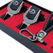 Купить Подарочный набор #1 для Lexus из заглушек ремней безопасности и брелока с логотипом Темный хром 39536 Подарочные наборы для автомобилиста - 2 фото из 4