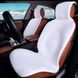 Купить Накидка на передние сидения Шиншила Белые 1 шт 65914 Накидки для сидений Premium (Алькантара) - 1 фото из 5