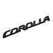 Купити Емблема напис Corolla для Toyota Чорна 177х22 мм метал на скотчі (Завод) 89603 Емблема напис на іномарки - 1 фото из 4