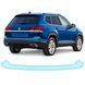 Купить Антигравийная защитная бронепленка по лекалам для Volkswagen Atlas (Teramont) I facelift 2020-2023 - задний бампер 109827 Модельные лекала защитных пленок для Volkswagen