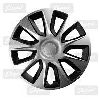 Купити Ковпаки для колес Elegant STRATOS R13 Чорно-Сірі 4 шт 22377 13 (EL)
