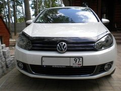 Купить Дефлектор капота мухобойка Volkswagen Golf VI 2009-2012 21211 Дефлекторы капота (мухобойки)