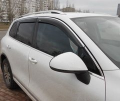 Купити Дефлектори вікон вітровики для Nissan X-Trail 2014- З Молдінгом Хром 36205 Дефлектори вікон Nissan