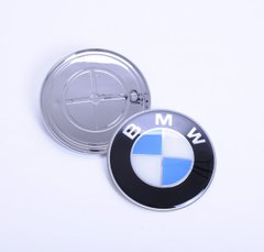 Купити Емблема BMW 74 мм / пластик / 2 пукли Туреччина 22149 Емблеми на іномарки