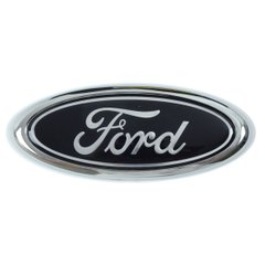 Купить Эмблема для логотип Ford 145 x 60 мм / в сборе скотч 3M Черная 1 шт 36623 Эмблемы на иномарки