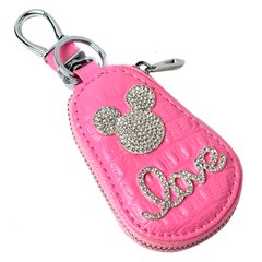 Купить Ключница автомобильная для ключей с логотипом Микки Маус Love Розовый 60848 Чехлы для автоключей