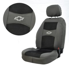 Купить Чехлы для сидений модельные Chevrolet Lacetti Gentra комплект Серо - черный 23755 Чехлы для сиденья модельные