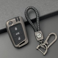 Купити Чохол для автоключів Volkswagen З Брелоком Темний хром (YT0008) 44753 Чохли для автоключів (Оригінал)