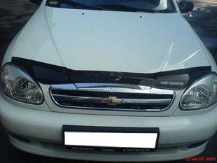 Купить Дефлектор капота мухобойка Chevrolet Lanos 2005- 1999 Дефлекторы капота Daewoo