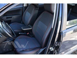 Buy MW Brothers seat covers for Ford Fusion 2002+ Premium Style series (red stitching) 59193 MW Brothers model covers