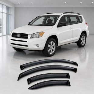 Купить Дефлекторы окон ветровики для Toyota Rav4 III 5d 2006 Скотч 3M (AMT22006) Acrylic 4 шт 110723 Дефлекторы окон Toyota