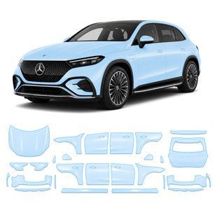 Купити Антигравійна захисна бронеплівка за лекалами для Mercedes-Benz EQE SUV X294 2022- повний кузов 106893 Модельні лекала захисних плівок для Mercedes-Benz