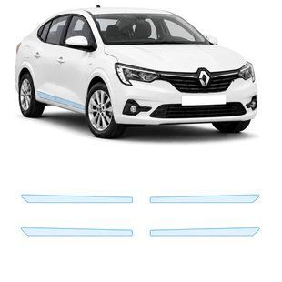 Купить Антигравийная защитная бронепленка по лекалам для Renault Taliant I 2025- нижняя зона кузова пороги 108640 Модельные лекала защитных пленок для Renault