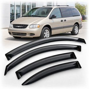 Купити Дефлектори вікон вітровики для Chrysler Voyager 1995-2007 / Dodge Caravan 1995-2007 Скотч 3M (AMC50495) Acrylic 4 шт 110523 Дефлектори вікон Chrysler
