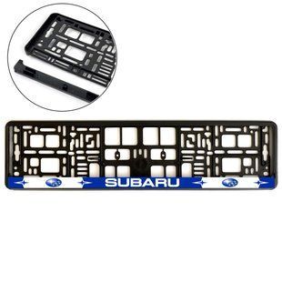 Купить Рамка номера для Subaru Тип 2 Морозостоякая Цветной Логотип (Avtovin) 86702 Рамка номера - Модельные  надписи