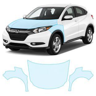 Buy Pre-cut paint protection film for Honda HR-V (US/global) II 2015-2018 - hood and front fenders 104731 Model-specific paint protection film patterns for Honda