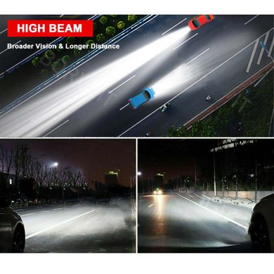 Купить LED лампы автомобильные S7 Mini H1 55W (9600lm 6000K +400% IP67 DC9-24V) 63383 LED Лампы S7