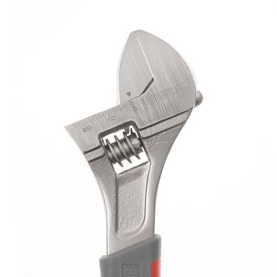 Купити Ключ розвідний 200 мм, ізольована рукоятка,нікелеве покриття INTERTOOL XT-0020 78681 Ключі розвідні