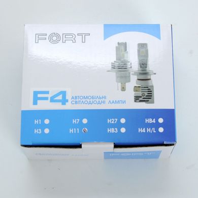 Купить LED лампы автомобильные FORT F4MINI H11 / H8 радиатор+кулер 4000Lm / CSP / 25W / 6000K / IP65 / 9-16V 2шт 25832 LED Лампы Китай