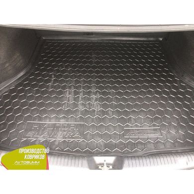 Купити Автомобільний килимок у багажник Hyundai Elantra MD 2011- Гумо - пластик 42089 Килимки для Hyundai