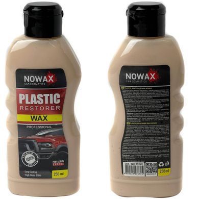 Купить Профессиональный Полироль восстановитель пластика NOWAX PLASTIC RESTORER 250мл (NX25242) 60518 Восстановители поверхности - антицарапин