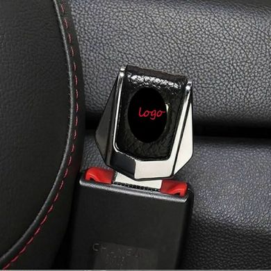 Купить Заглушка ремня безопасности с логотипом Темный хром Ford 1 шт 39474 Заглушки ремня безопасности