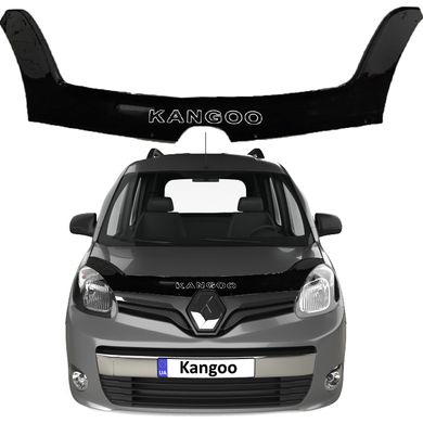 Купити Дефлектор капота мухобійка Renault Kangoo II 2013- Рестайлінг Voron Glass 58904 Дефлектори капота Renault